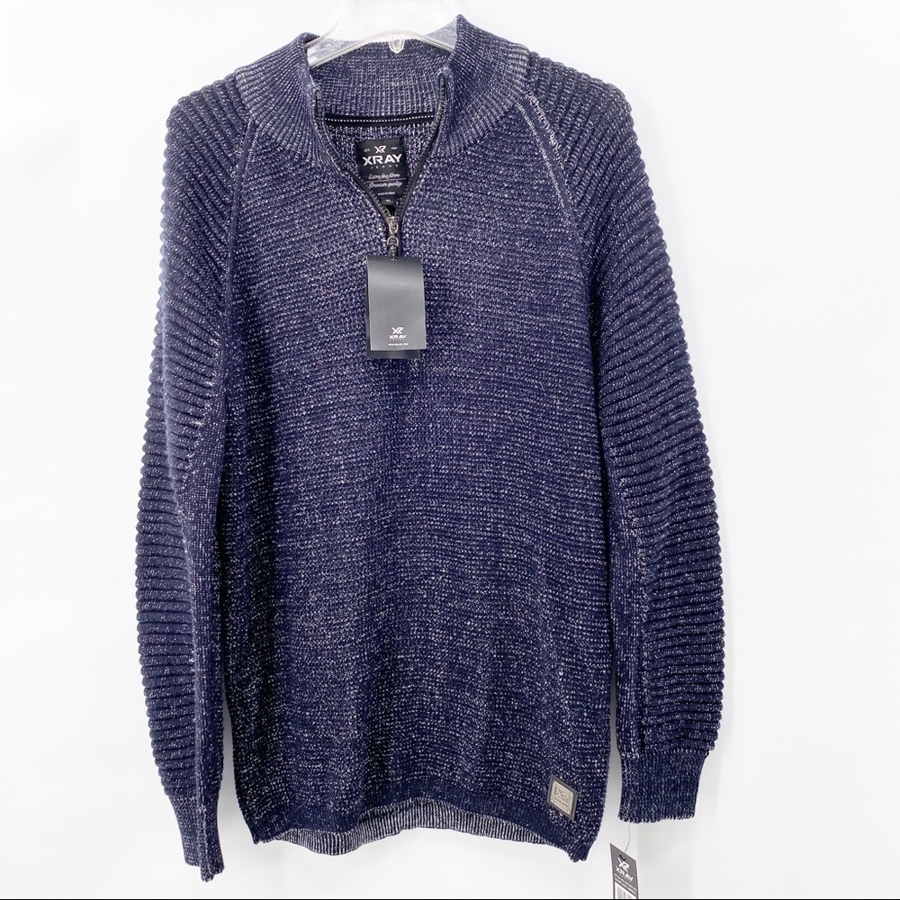 XRay Jeans Black/White Sweater Size XL NWT